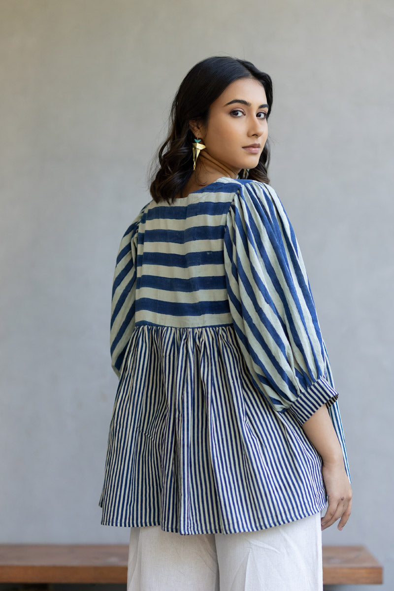 Ruyan Top - Indigo Breeze