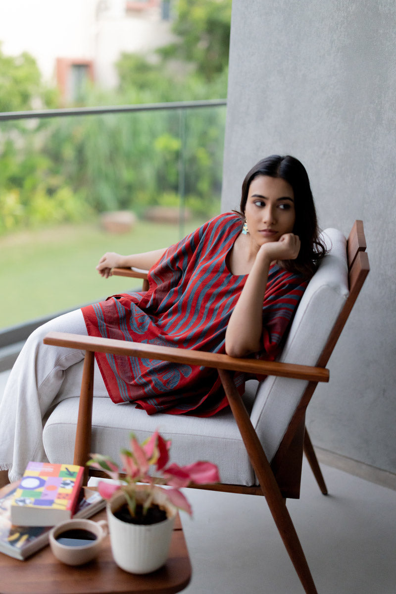 Kaftan Top - Madder Bloom