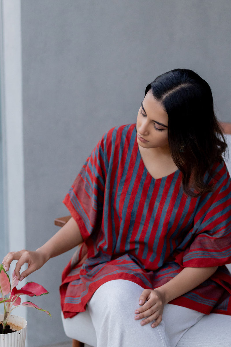 Kaftan Top - Madder Bloom