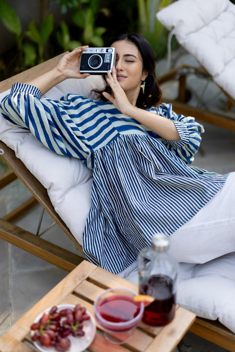 Ruyan Top - Indigo Breeze