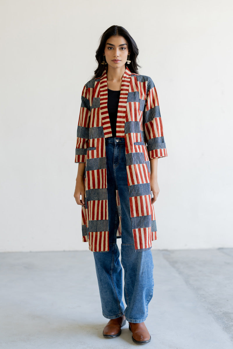 Cropped Collar Overlay - Trace Stripes