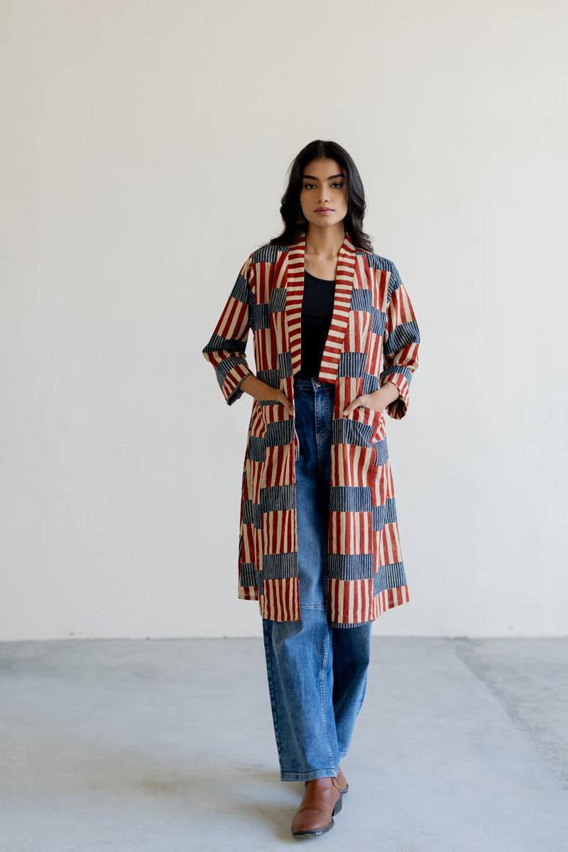 Cropped Collar Overlay - Trace Stripes