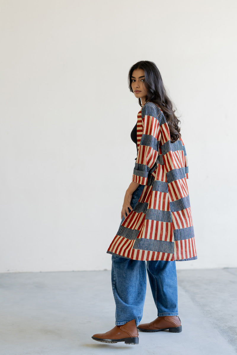 Cropped Collar Overlay - Trace Stripes