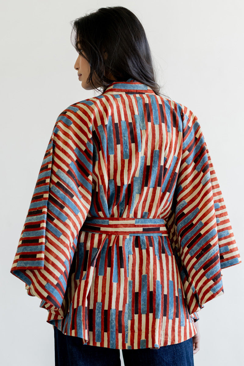 Kimono Overlay - Bare Stripes