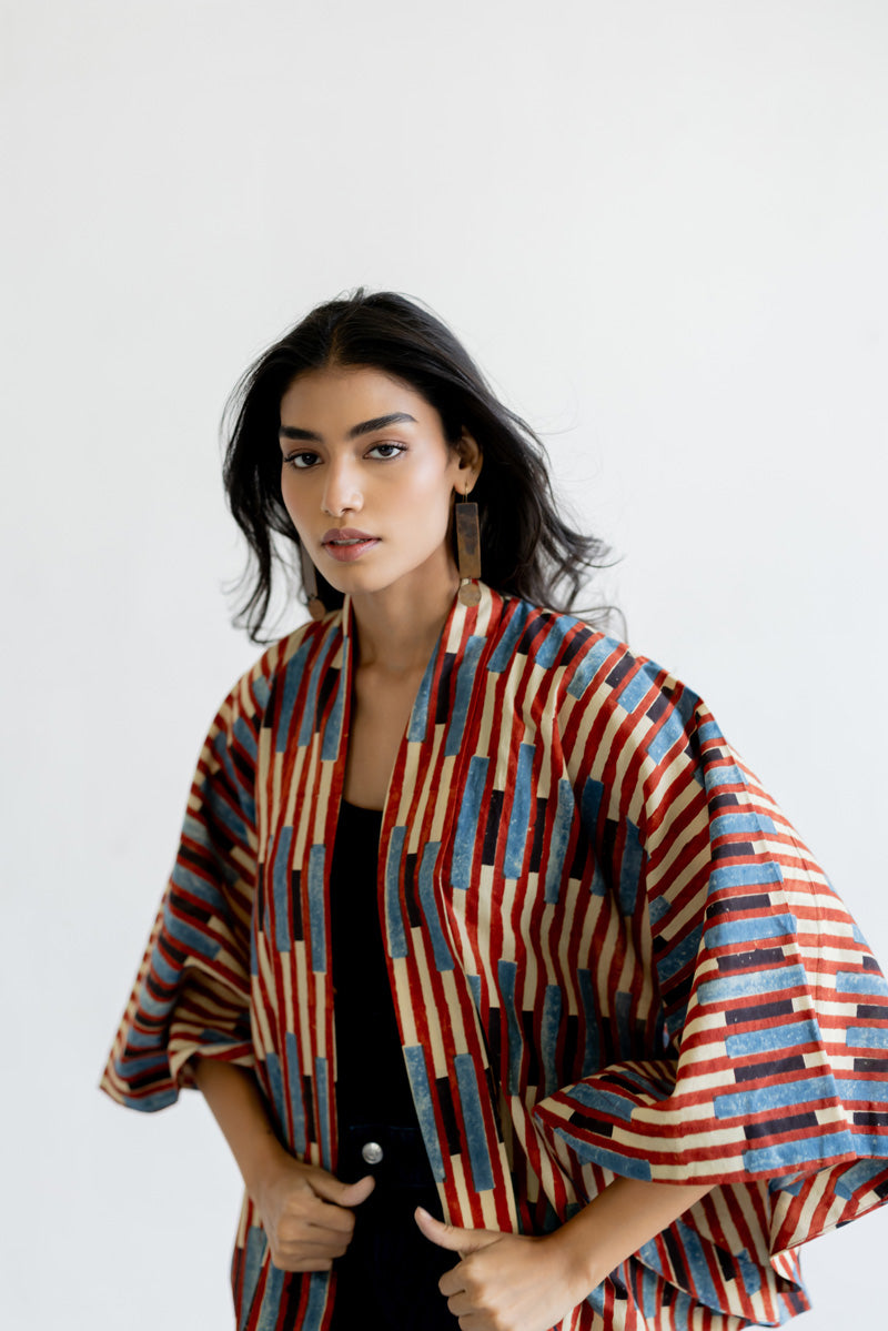 Kimono Overlay - Bare Stripes