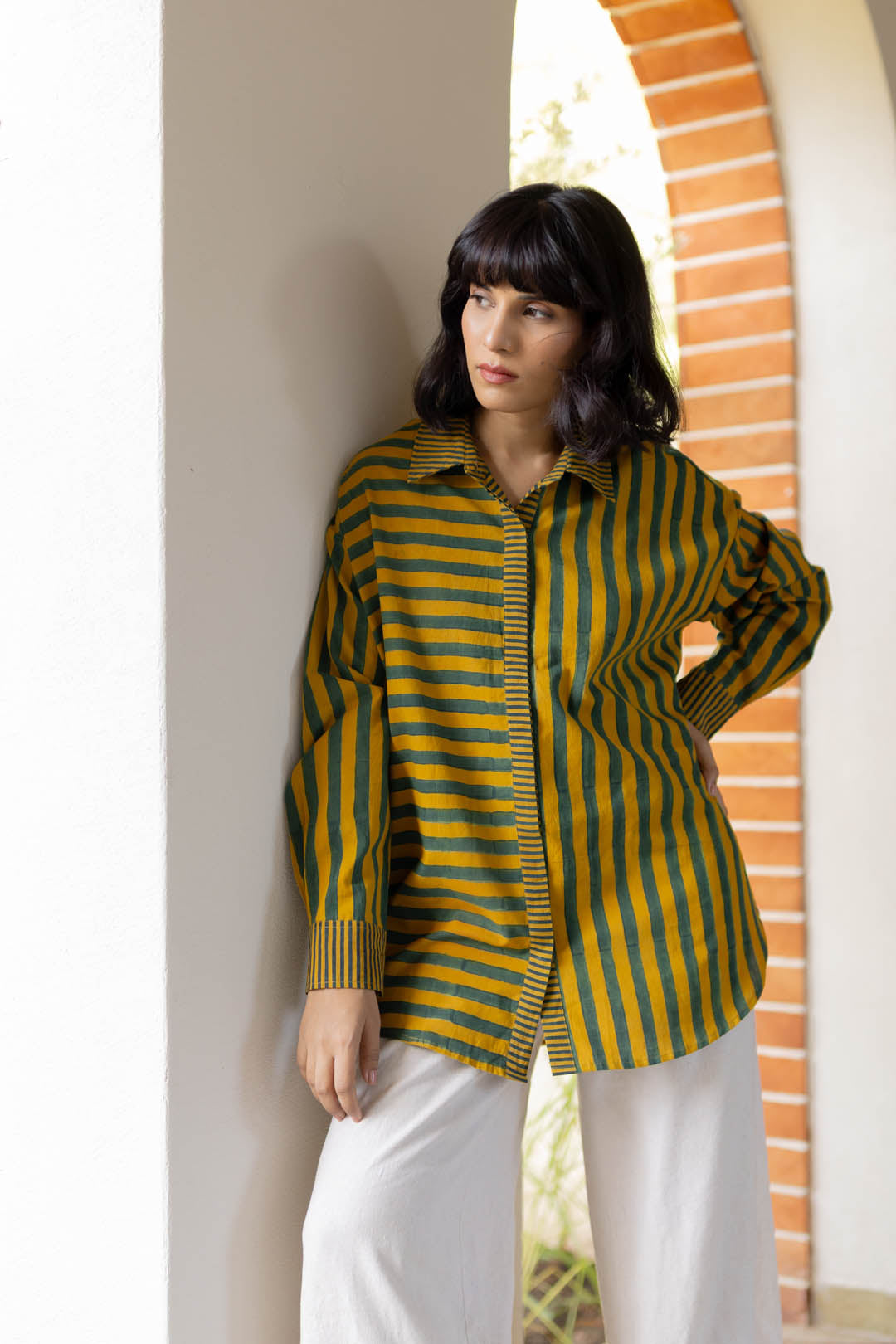 Go-to-shirt - Moss leaf