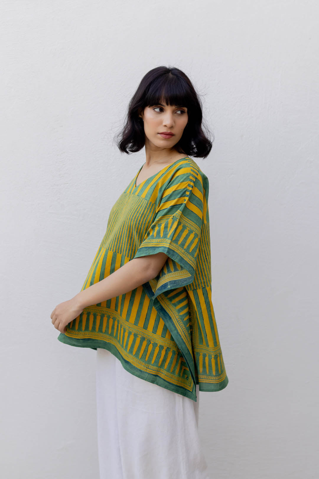 Kaftan Top - Moss leaf