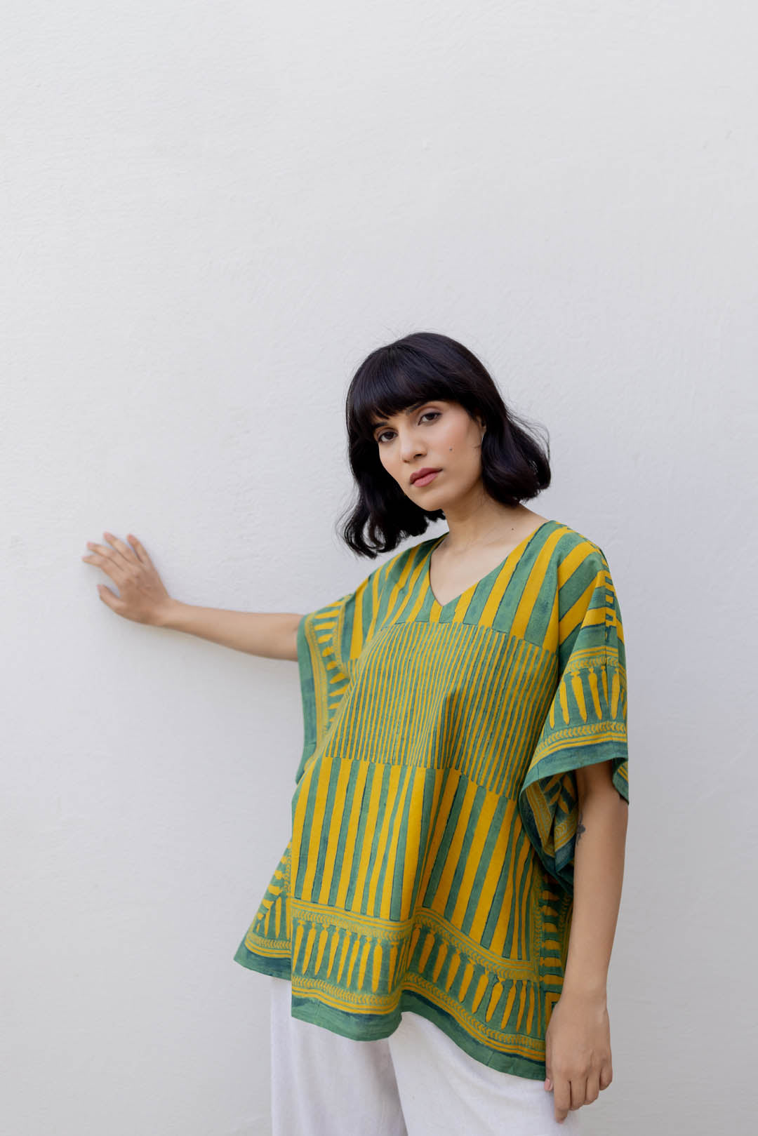 Kaftan Top - Moss leaf