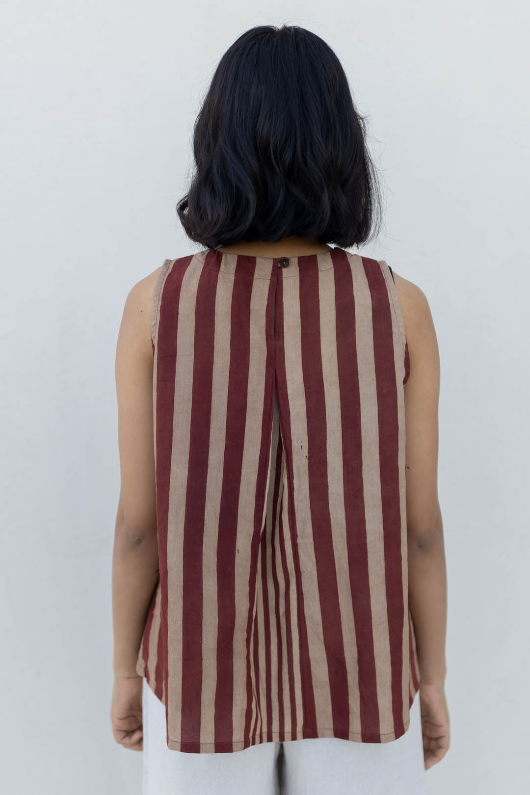 Tara Top - Maroon meadow