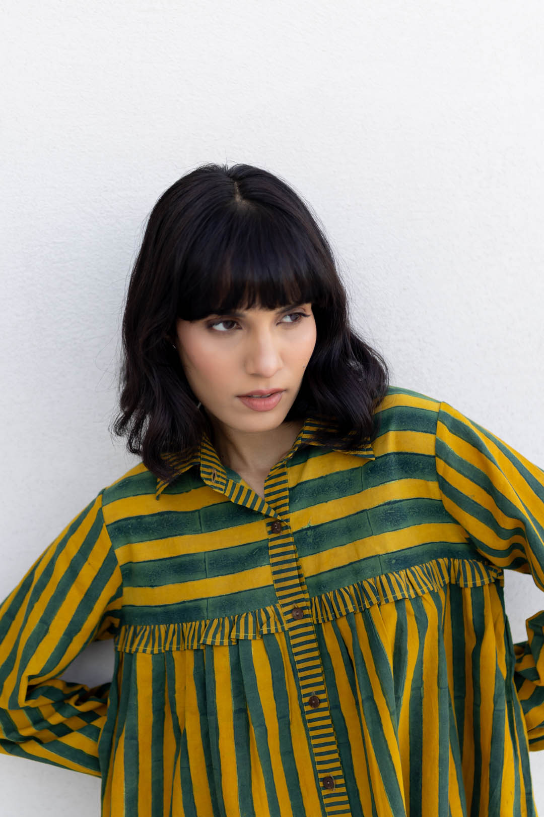 Not-so-basic Shirt - Moss leaf