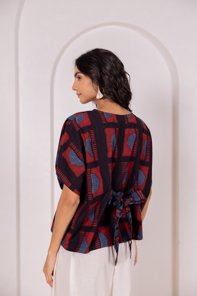 Bow-tie Top - Aab Black