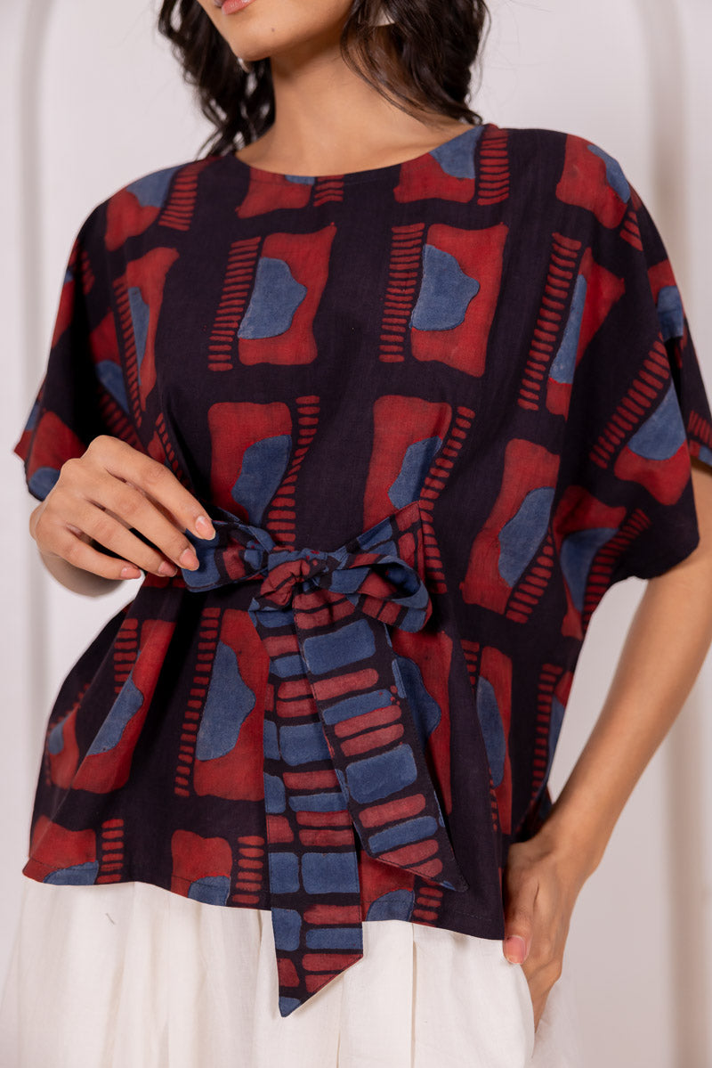 Bow-tie Top - Aab Black