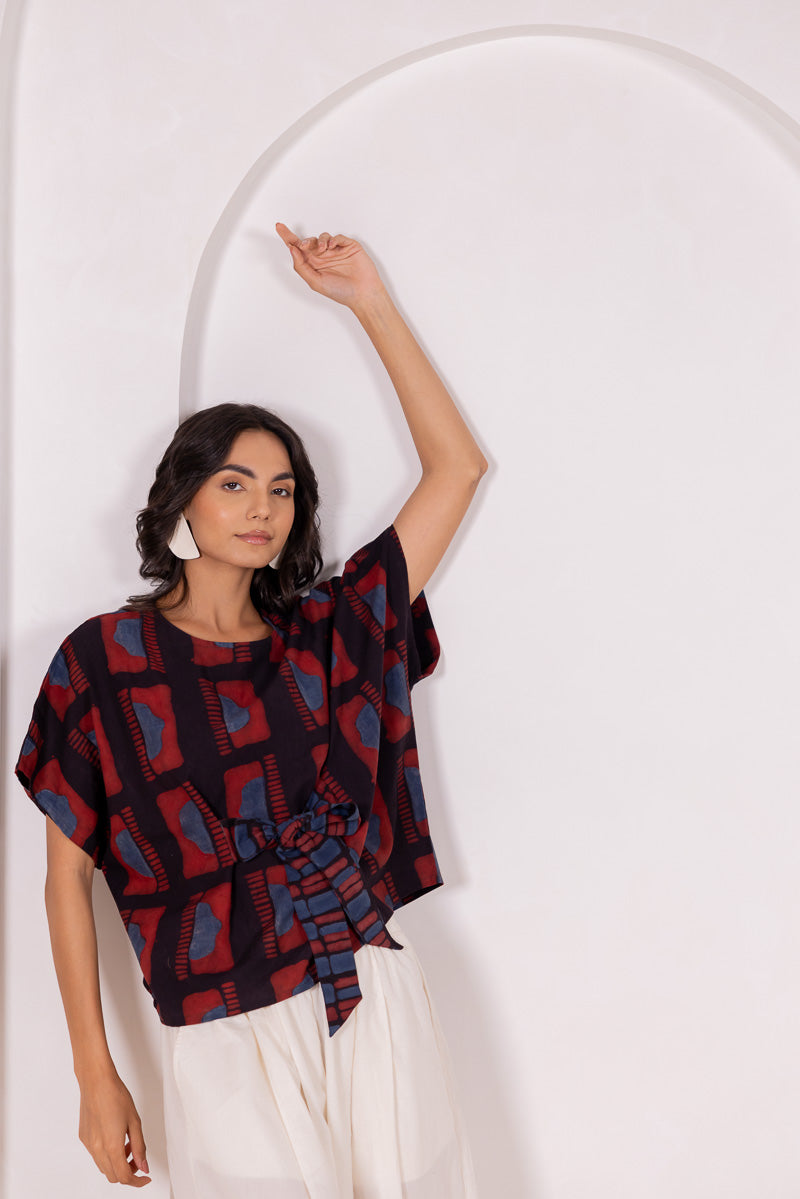 Bow-tie Top - Aab Black