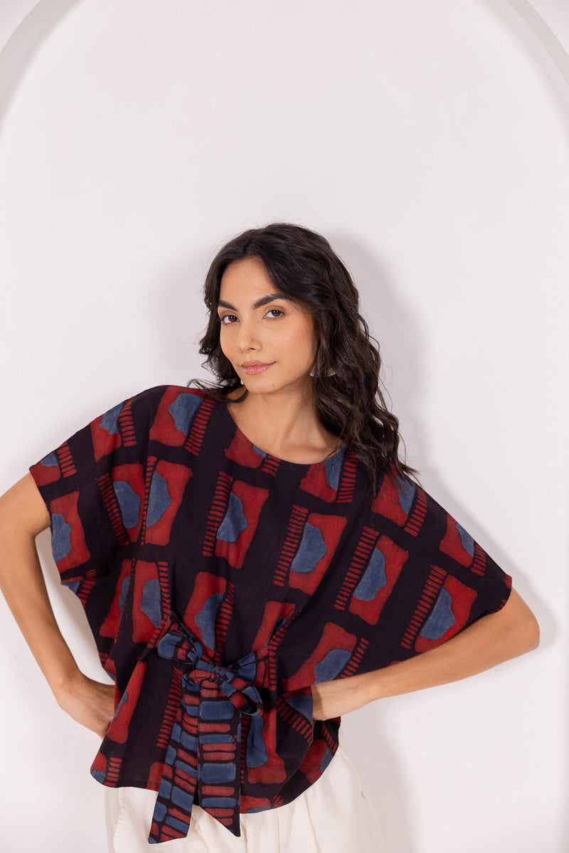Bow-tie Top - Aab Black