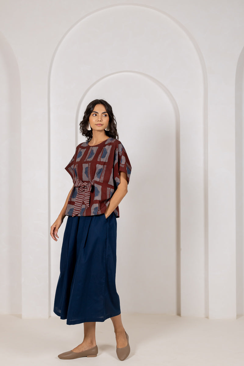 Bow-tie Top - Aab Burgundy