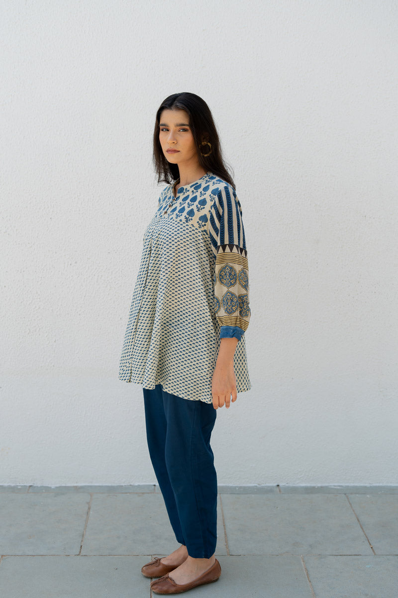 Bias Tunic - Oni Indigo