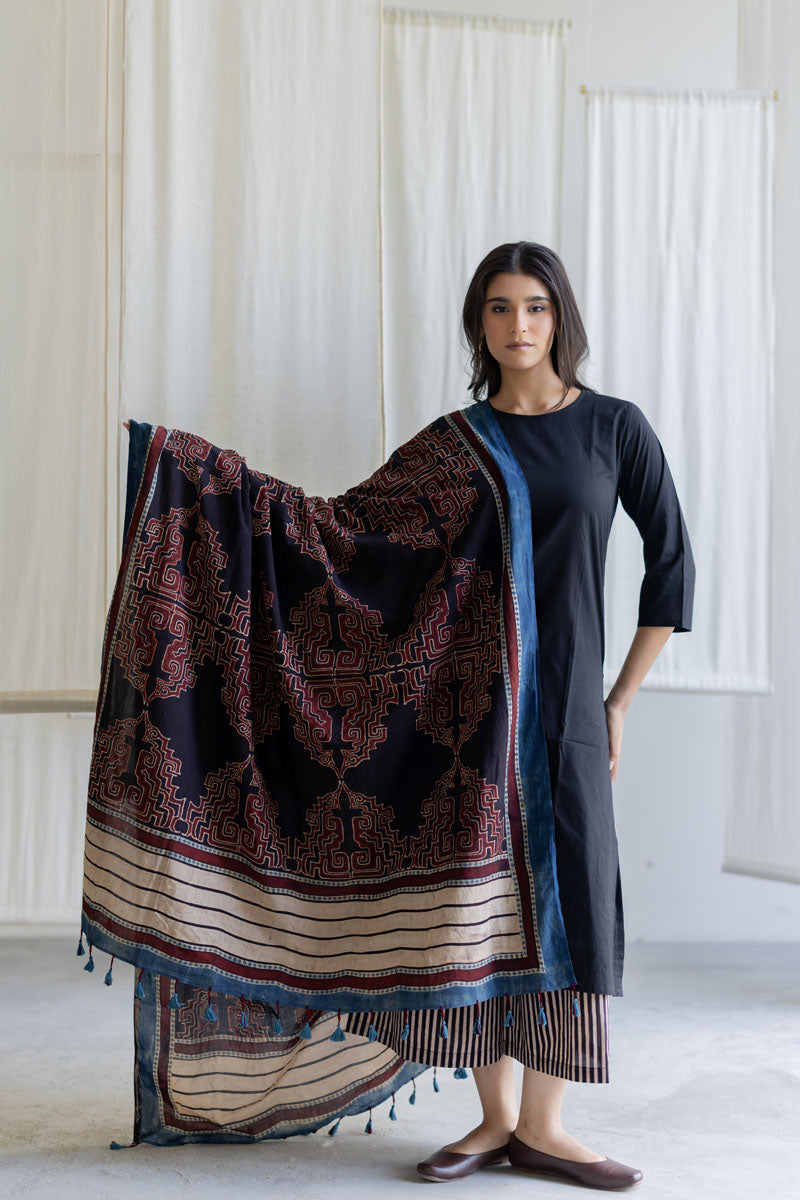 Set of 3 - Kurta, Culottes & Dupatta - Mrida 20