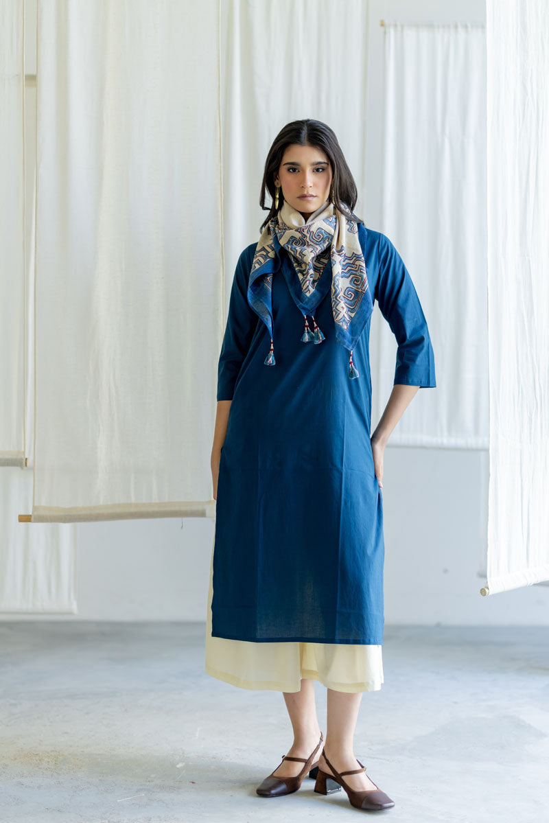 Set of 3 - Kurta, Culottes & Scarf - Mrida 10