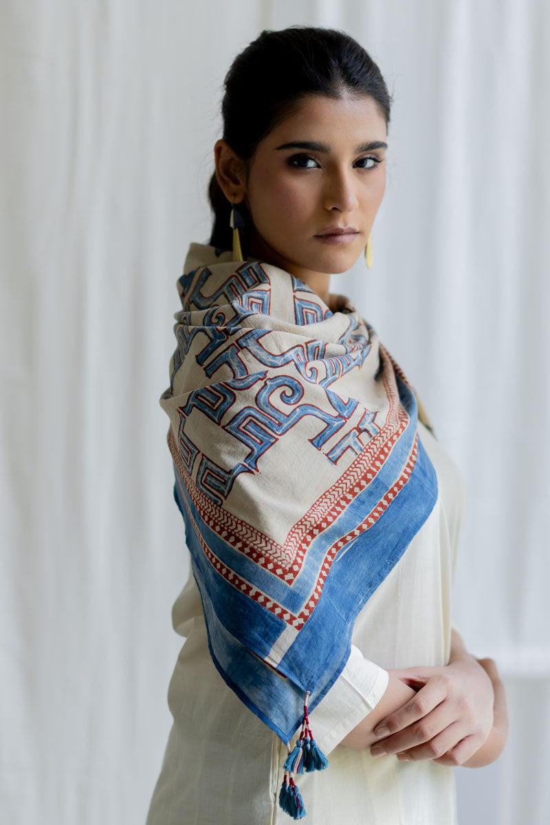 Set of 3 - Kurta, Culottes & Scarf - Mrida 12