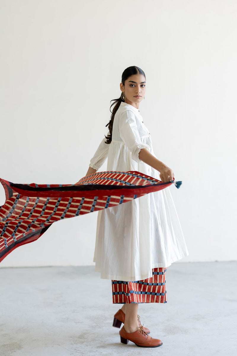 Set of 3 - Kurta, Scarf & Culotte - Ona 05