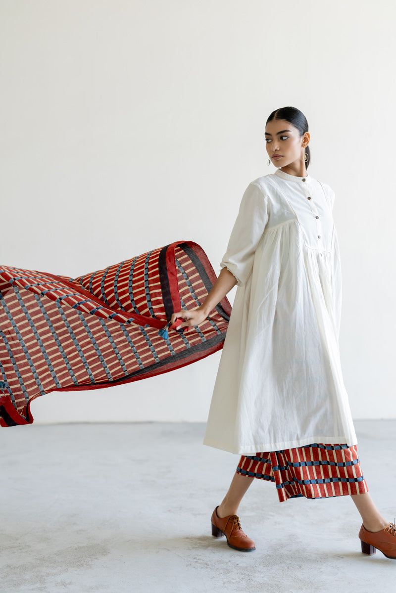 Set of 3 - Kurta, Scarf & Culotte - Ona 05