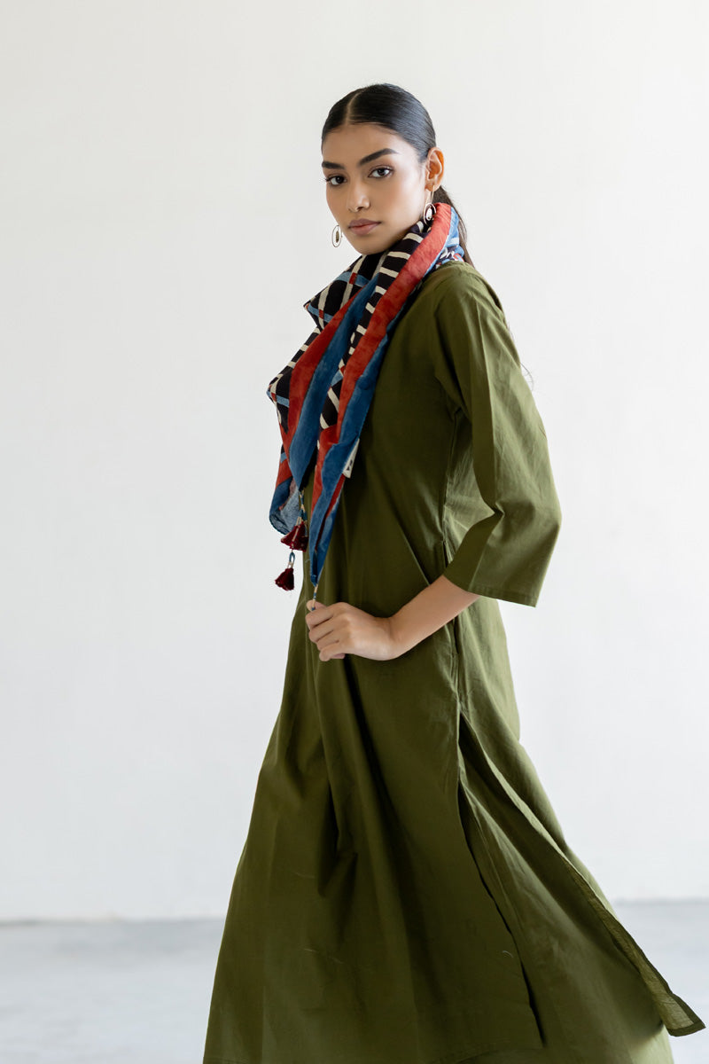 Set of 3 - Kurta, Scarf & Culottes - Ona 08