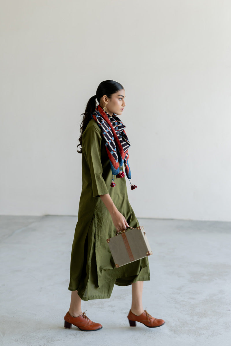 Set of 3 - Kurta, Scarf & Culottes - Ona 08