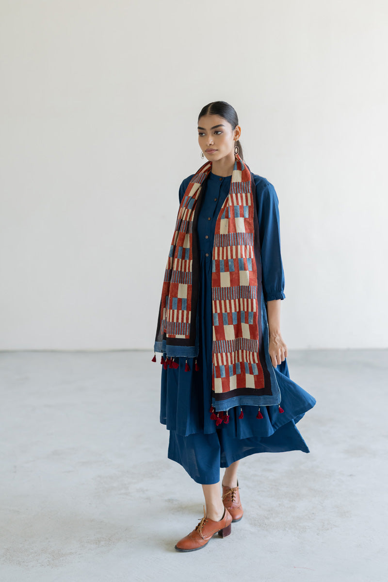 Set of 3 - Kurta, Stole & Culotte - Ona 14