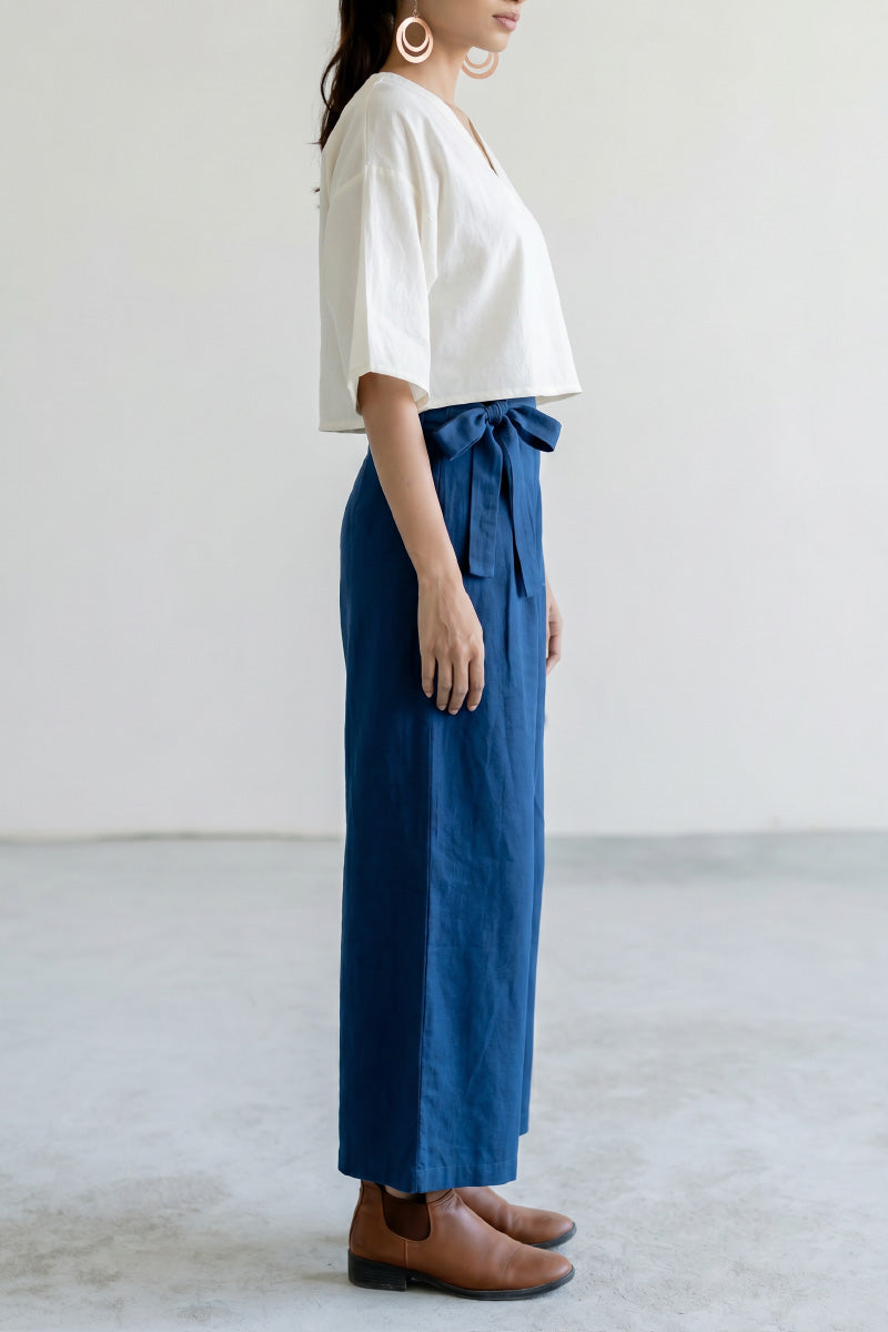 Wrap Skirt - Plain Indigo