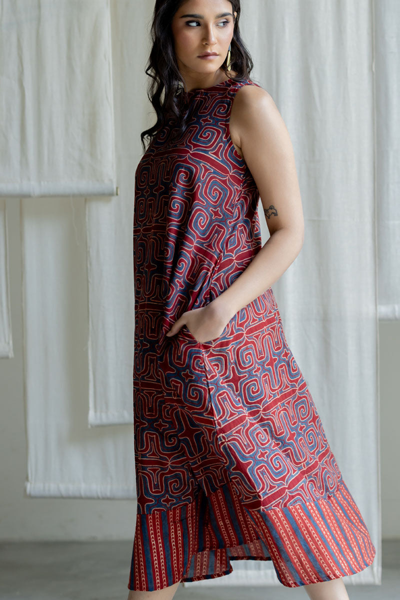 Easy Charm Dress - Prithvi Red