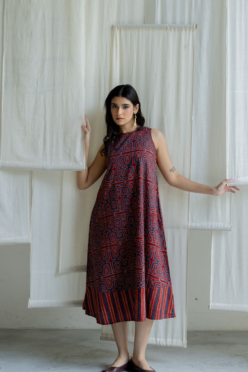 Easy Charm Dress - Prithvi Red