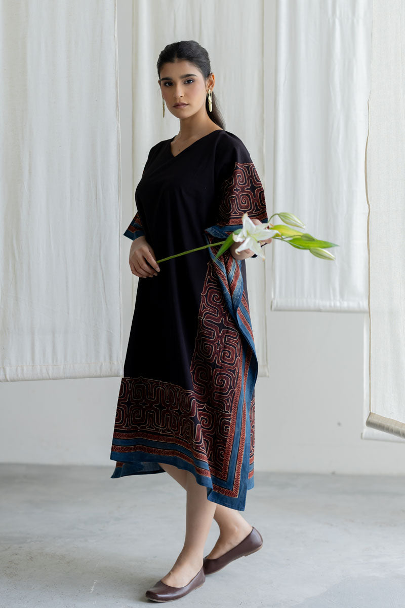Freesize Kaftan - Prithvi Black