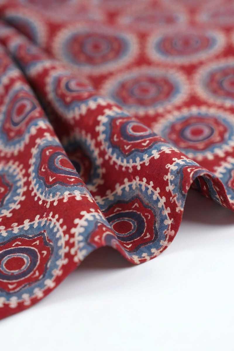 Cotton Fabric - Fara Burgundy