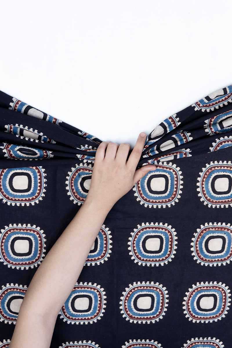 Cotton Fabric - Aki Black