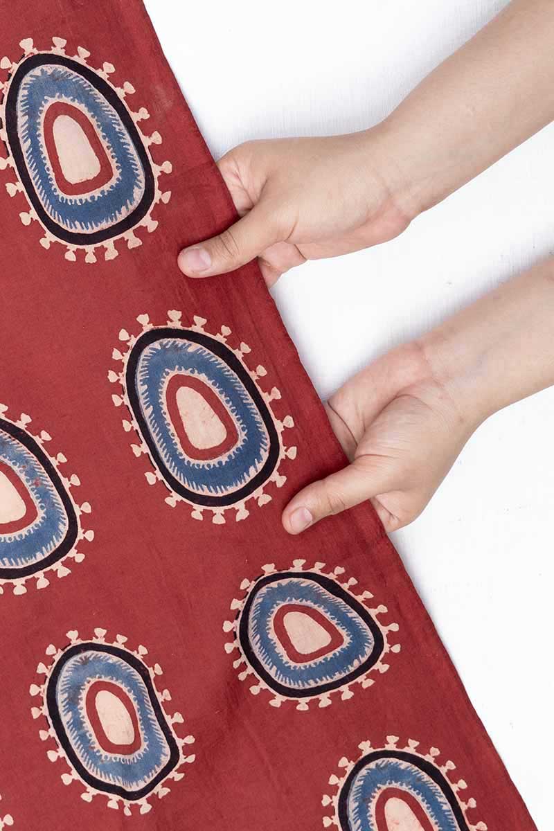 Cotton Fabric - Yuna Red