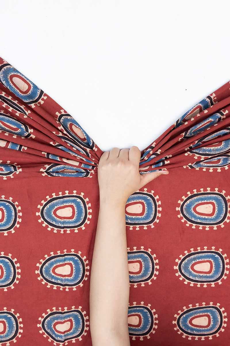 Cotton Fabric - Yuna Red