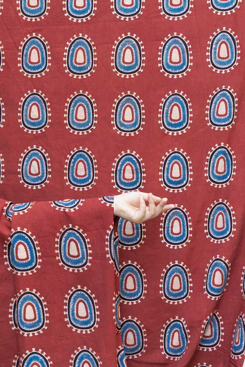 Cotton Fabric - Yuna Red