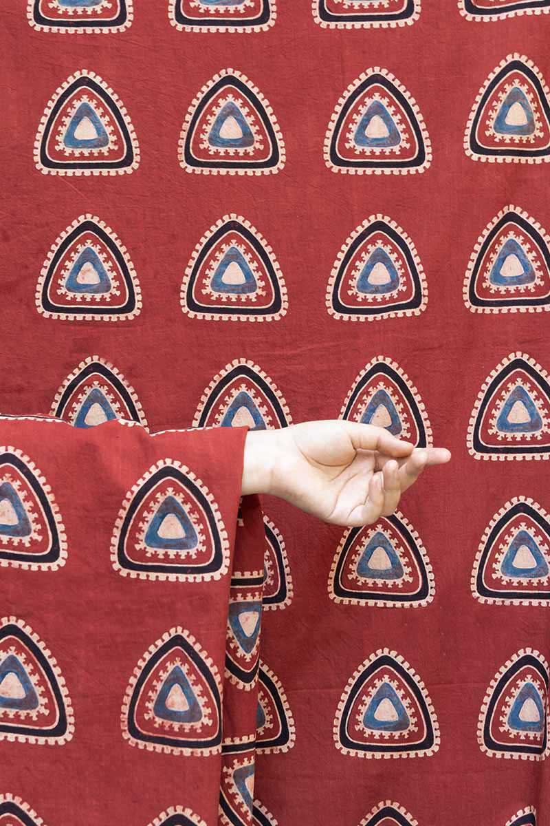Cotton Fabric - Nami Red