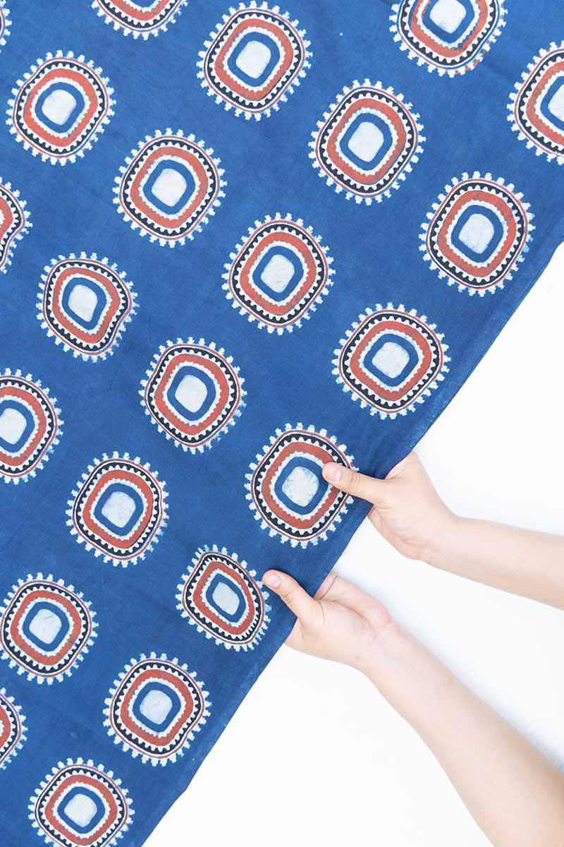 Cotton Fabric - Aki Indigo