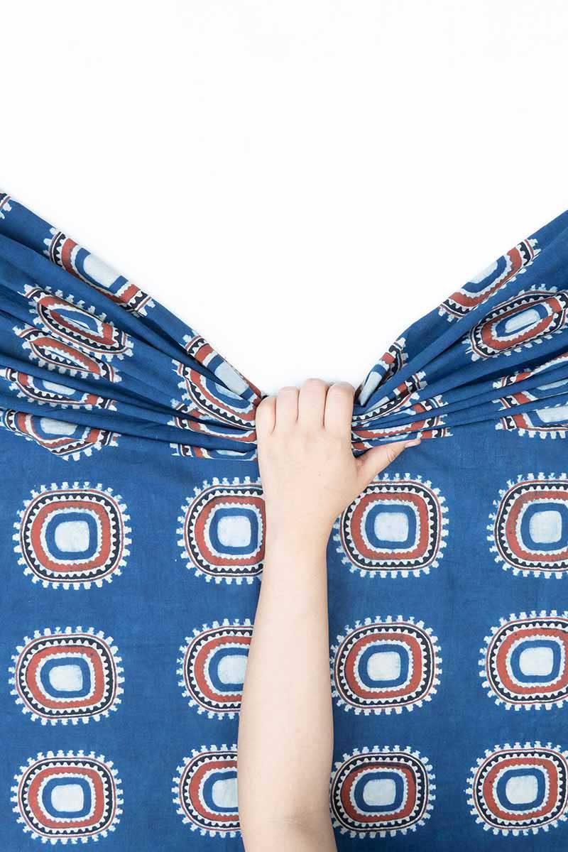 Cotton Fabric - Aki Indigo