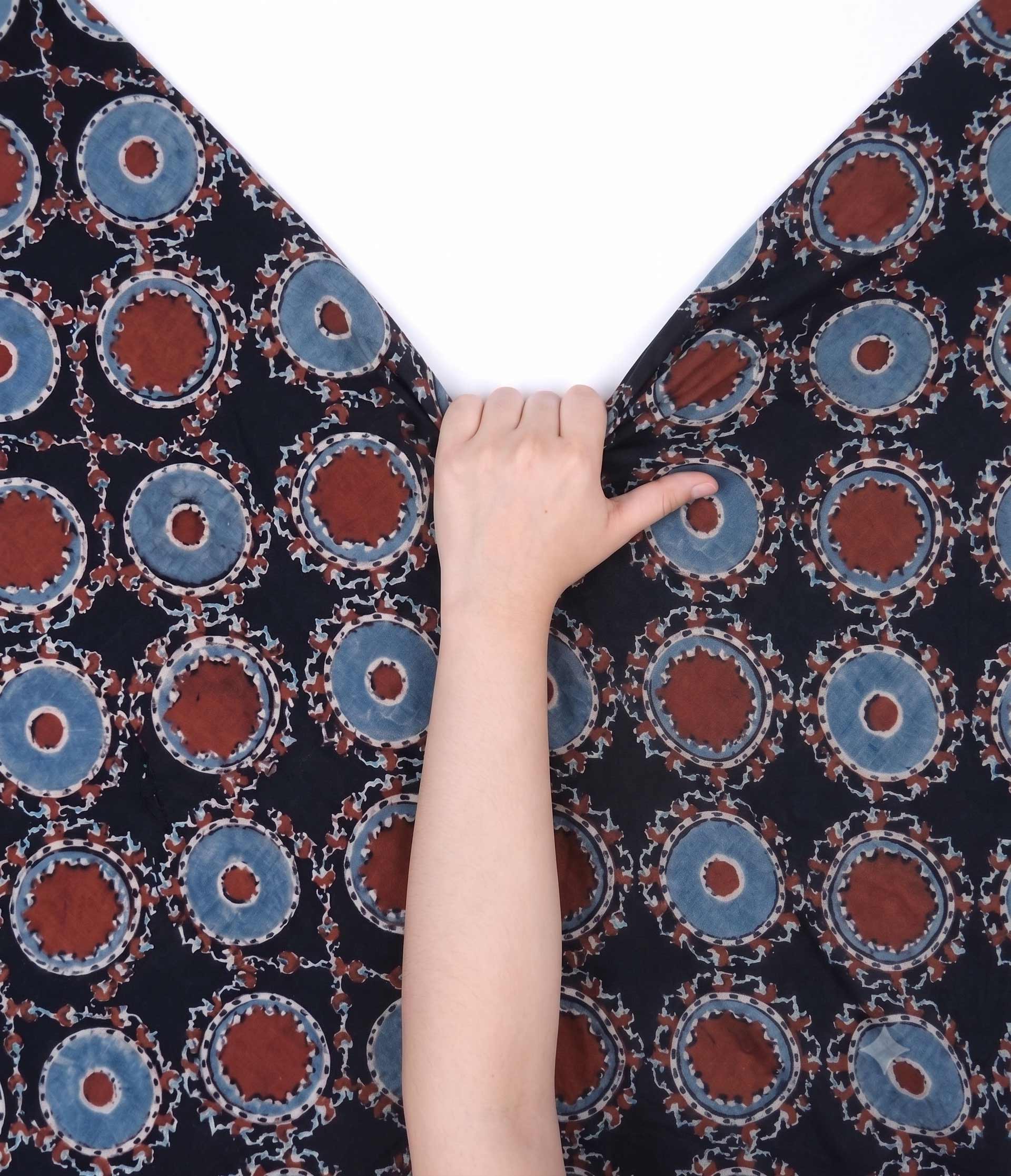 Cotton Fabric - Farhana Black