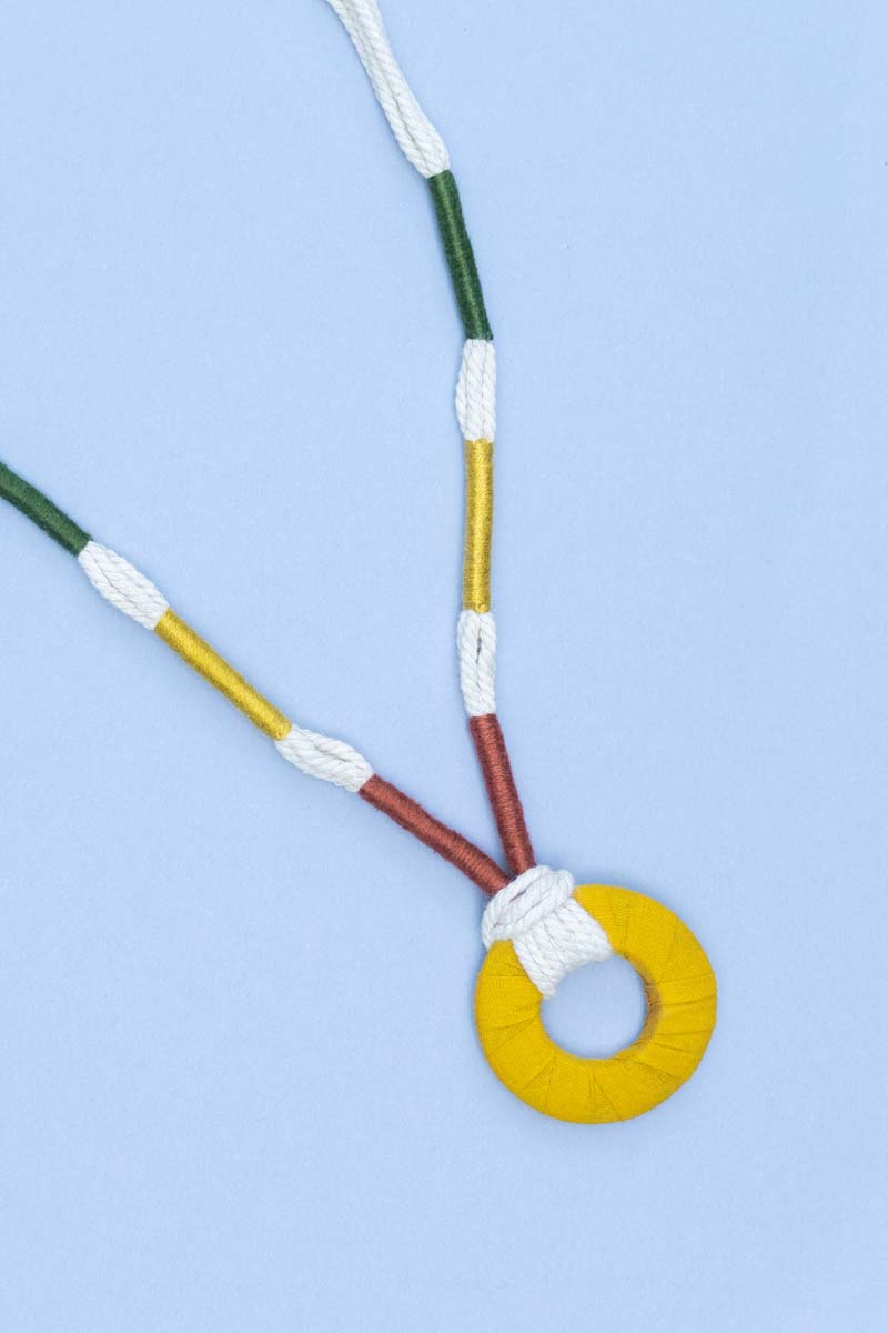 Pendant Necklace - Mustard