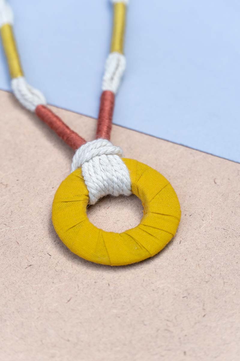 Pendant Necklace - Mustard