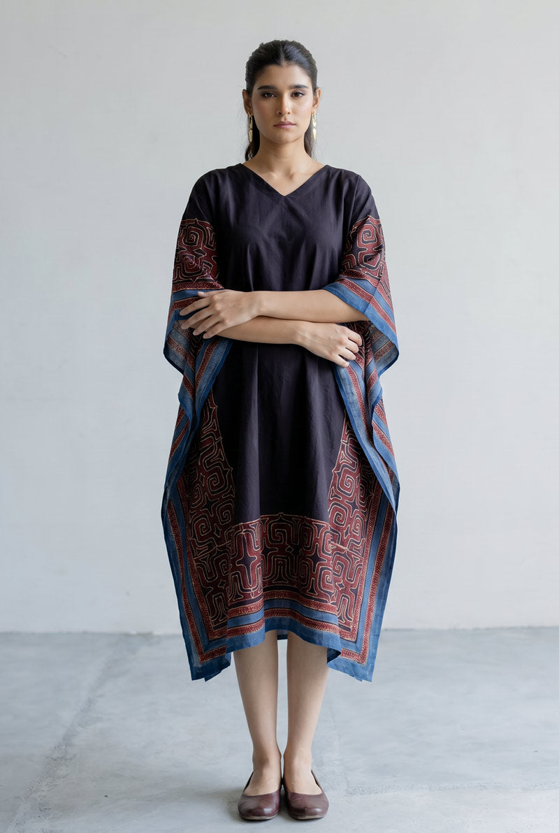Freesize Kaftan - Prithvi Black