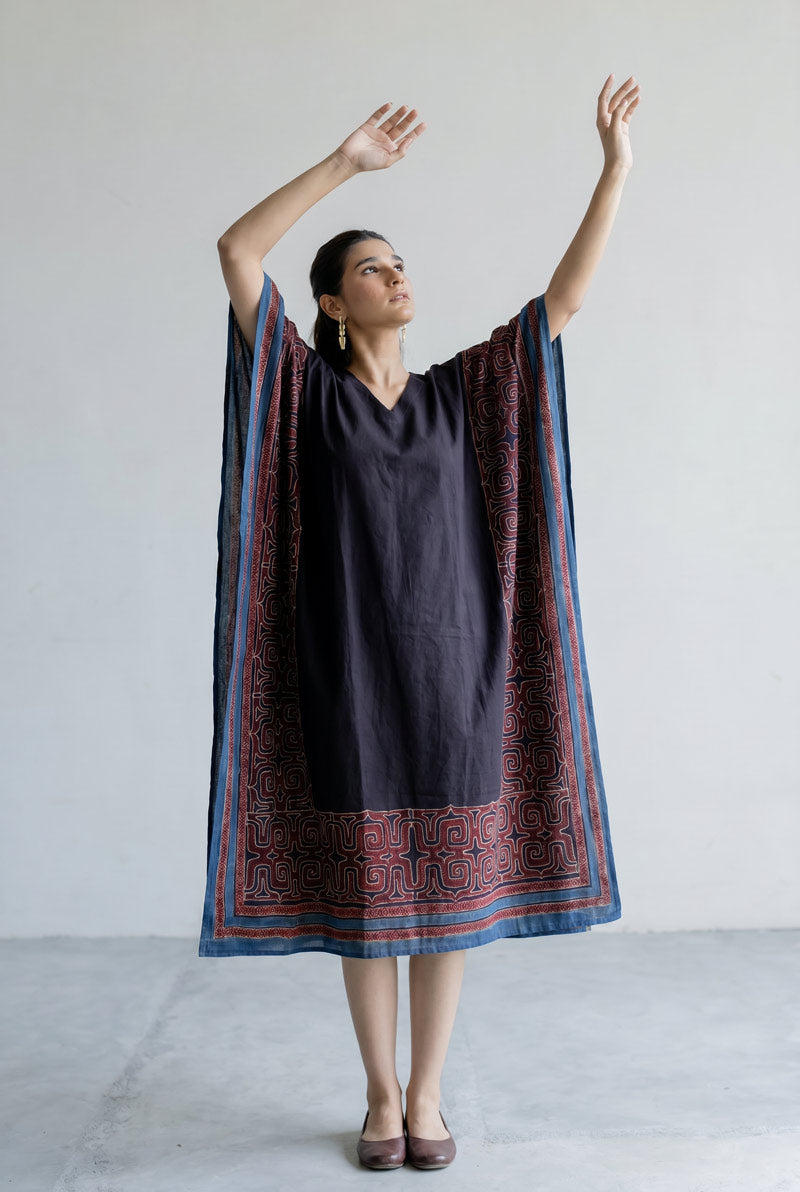 Freesize Kaftan - Prithvi Black