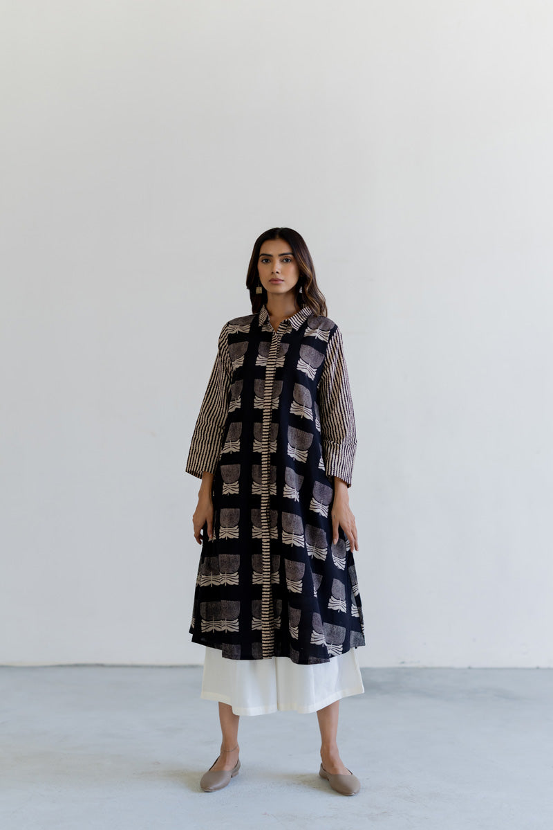 Luma Collared Kurta - Ovi