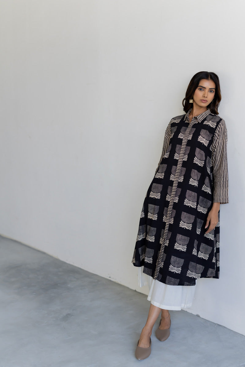 Luma Collared Kurta - Ovi