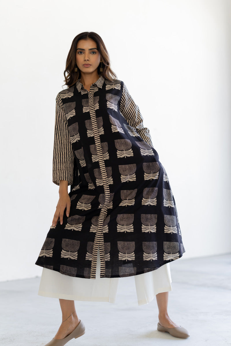 Luma Collared Kurta - Ovi