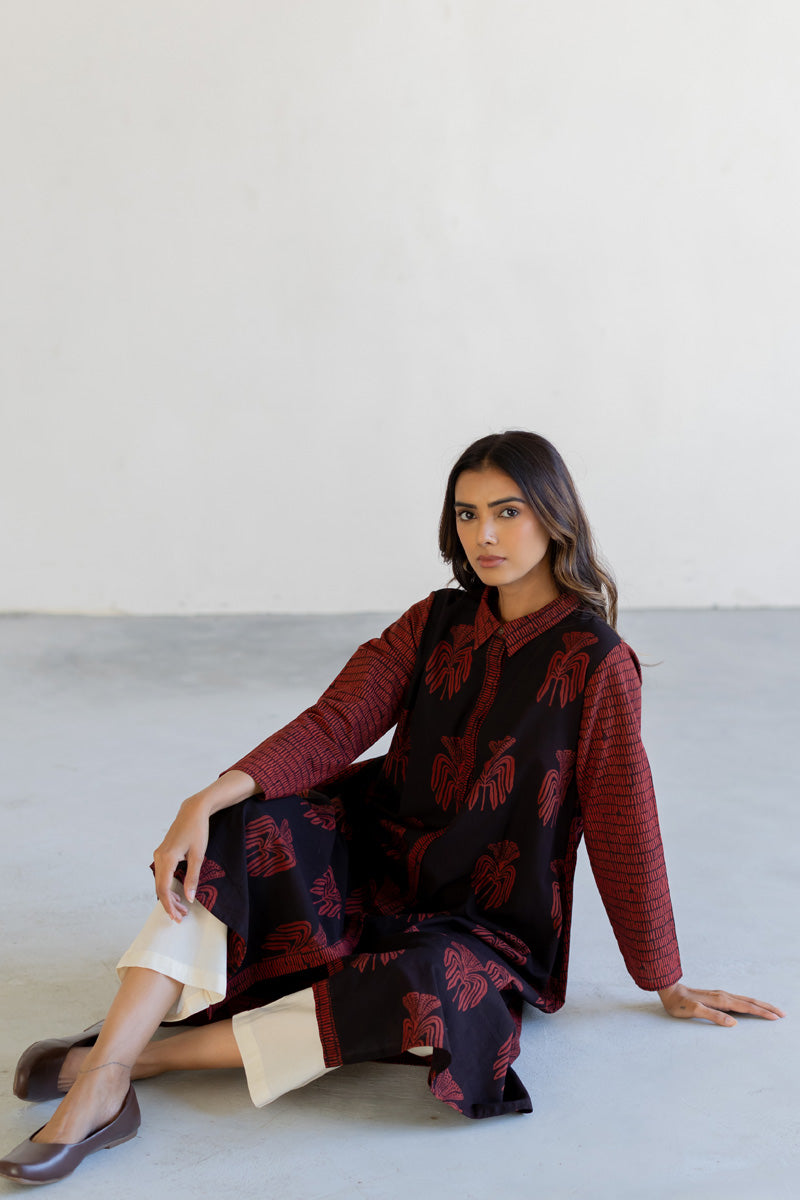 Luma Collared Kurta - Yana
