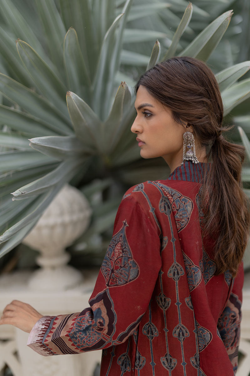 Chanderi Silk Aru Kurta Set of 2 - Gulnaar